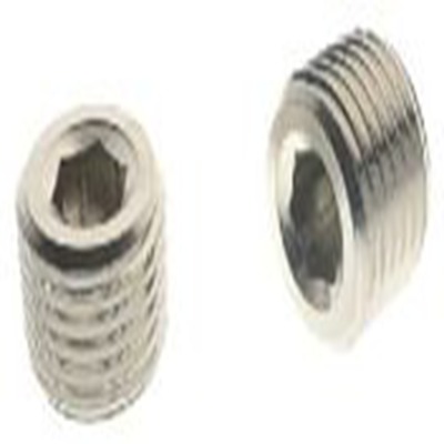 RS PRO,176-1055,直向 插头, 带螺纹 黄铜管件, 1/4 in 公