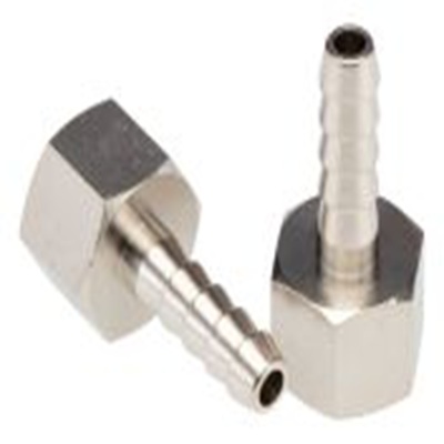 RS PRO,665-598,软管接头, Φ6 mm内径, 镀镍黄铜制, 最大工作压力100 bar