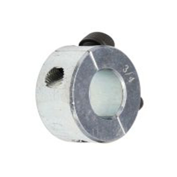 RS PRO,145-650,钢 轴环, 1.5 in外径, 0.5 in宽, 两件式, 双宽, 夹紧螺丝固定, 镀锌饰面