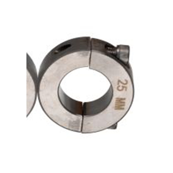 RS PRO,234-6965,不锈钢 轴环, 45 mm外径, 15 mm宽, 两件式, 双宽, 夹紧螺丝固定, 耐腐蚀饰面