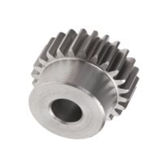 RS PRO,521-6749,24齿 直齿轮, 1模块, 不锈钢制, 8 mm孔径, Φ20 mm轮毂, 24 mm节径, 10 mm面宽