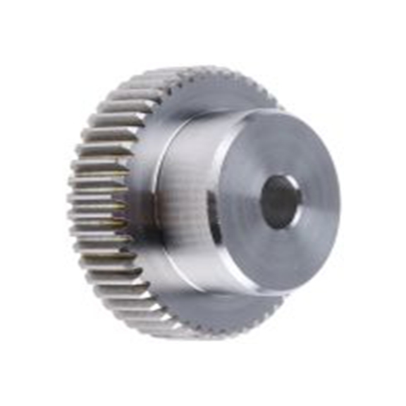 RS PRO,521-6783,50齿 直齿轮, 1模块, 不锈钢制, 10 mm孔径, Φ35 mm轮毂, 50 mm节径, 10 mm面宽