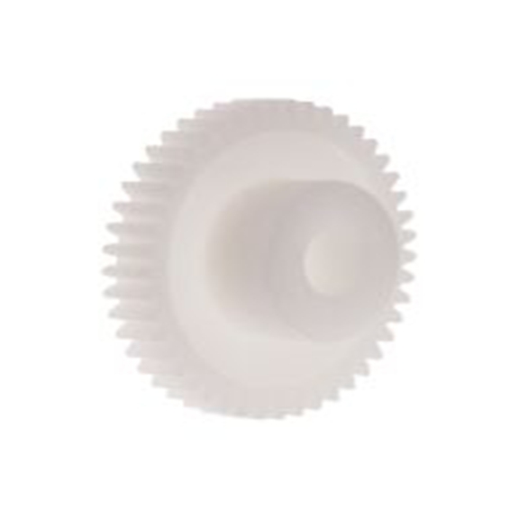 RS PRO,521-7124,45齿 直齿轮, 0.5模块, 聚甲醛制, 5 mm孔径, Φ12 mm轮毂, 22.5 mm节径, 3 mm面宽