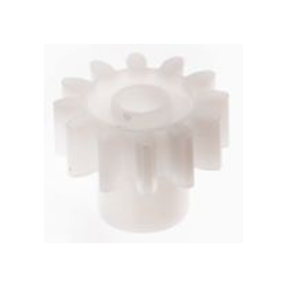 RS PRO,521-7231,12齿 直齿轮, 0.8模块, 聚甲醛制, 3 mm孔径, Φ6 mm轮毂, 9.6 mm节径, 4 mm面宽