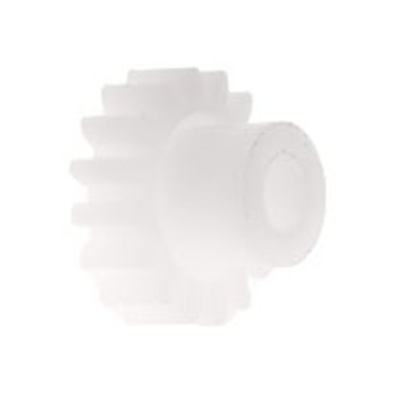 RS PRO,521-7253,16齿 直齿轮, 0.8模块, 聚甲醛制, 4 mm孔径, Φ8 mm轮毂, 12.8 mm节径, 4 mm面宽