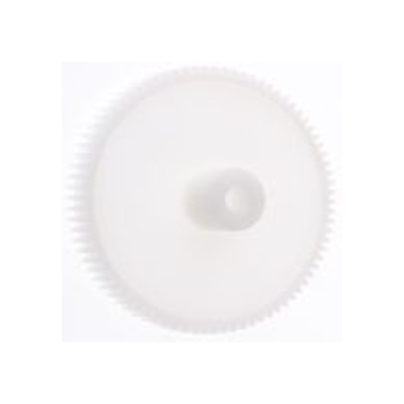 RS PRO,521-7455,80齿 直齿轮, 0.8模块, 聚甲醛制, 6 mm孔径, Φ15.5 mm轮毂, 64 mm节径, 4 mm面宽