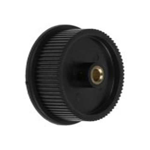 RS PRO,778-4746,同步皮带轮, 玻璃填充聚碳酸脂, 黄铜制 6 mm, 72齿, 2 mm节距, 6 mm孔径