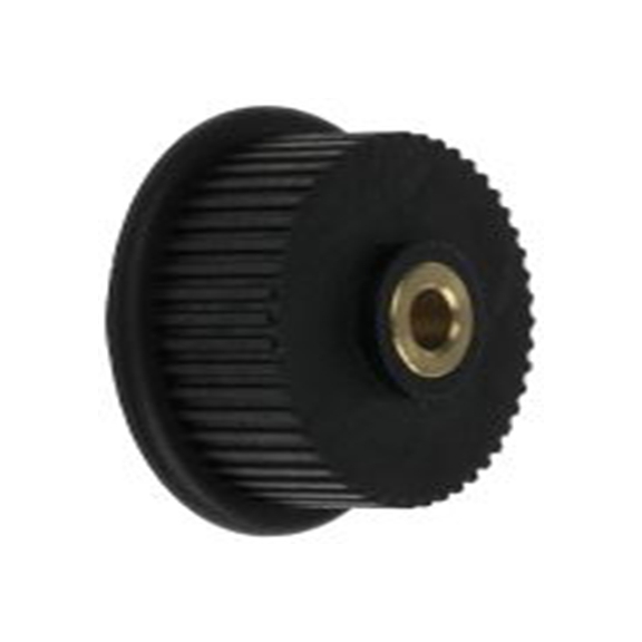 RS PRO,778-4749,同步皮带轮, 玻璃填充聚碳酸脂, 黄铜制 6 mm, 48齿, 2 mm节距, 5 mm孔径