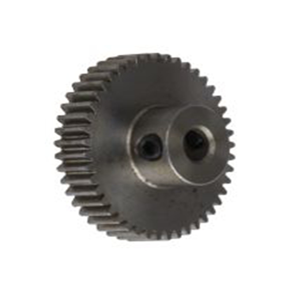 RS PRO,878-7840,45齿 直齿轮, 0.5模块, 钢制, 4 mm孔径, Φ10 mm轮毂, 22.5 mm节径, 4 mm面宽