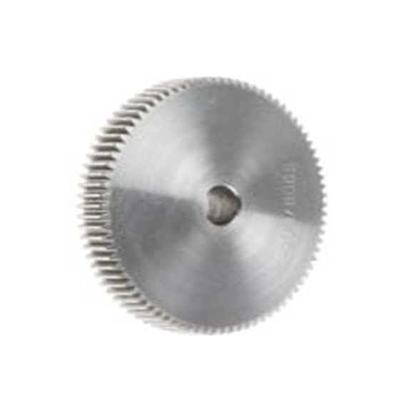 RS PRO,878-7893,80齿 直齿轮, 0.8模块, 钢制, 10 mm孔径, Φ22 mm轮毂, 64 mm节径, 6 mm面宽