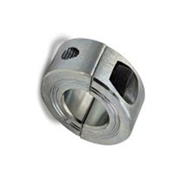 RS PRO,145-652,钢 轴环, 1.75 in外径, 0.5 in宽, 两件式, 双宽, 夹紧螺丝固定, 镀锌饰面