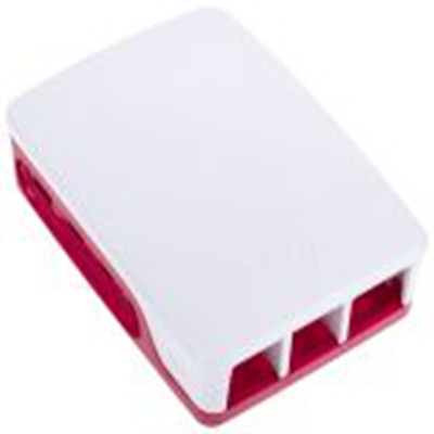 Raspberry Pi,RPI4 Case Red/White,Raspberry Pi 树莓派外壳, 塑料制主体, 白色, 红色, 用于Raspberry Pi 4B