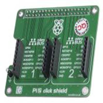 MikroElektronika,MIKROE-1879,MikroElektronika 树莓派 HAT, pi 2 click 扩展板、 Raspberry Pi