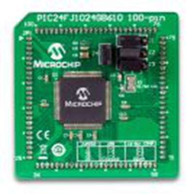 Microchip,MA240023,Microchip  PIC 插入式模块, MCU 模块, PIC24F处理器 MA240023, PIC24FJ1024GB610 GP PIM