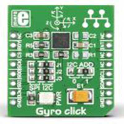 MikroElektronika,MIKROE-1379,MikroElektronika  GYRO Click MikroBus Click 板, 陀螺仪传感器, L3GD20芯片