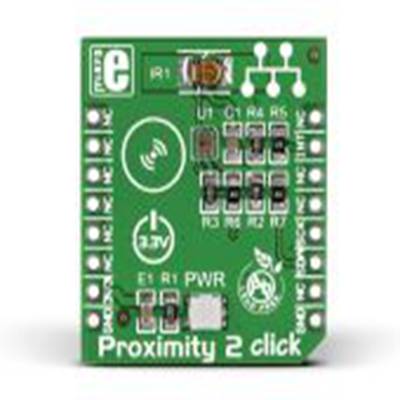 MikroElektronika,MIKROE-1818,MikroElektronika  接近 2 Click MikroBus Click 板, 接近传感器, MAX44000芯片