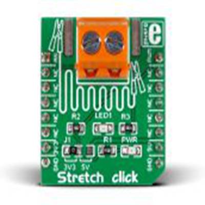 MikroElektronika,MIKROE-2064,MikroElektronika  伸缩Click MikroBus Click 板, 用于拉伸力测量, MIKROE-2064