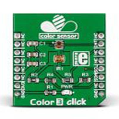 MikroElektronika,MIKROE-2103,MikroElektronika  颜色 3 Click MikroBus Click 板, 颜色传感器, TCS3771芯片