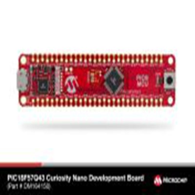 Microchip,DM164150,Microchip  PIC18 评估测试板, GPIO 评估测试板, PIC18F57Q43处理器, PIC18F57Q43内核 DM164150, PIC18