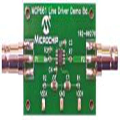 Microchip,MCP661DM-LD,Microchip  MCP661线路驱动器 开发套件, 放大器和线性, MCP661芯片 100 MHz, MCP661DM-LD