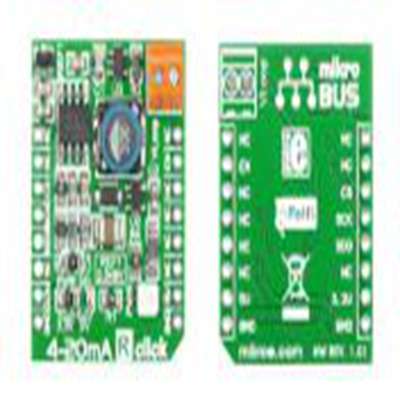 MikroElektronika,MIKROE-1387,MikroElektronika  模拟数字转换器/数字模拟转换器, MIKROE-1387 附加板, 4-20mA R Click 开发板,