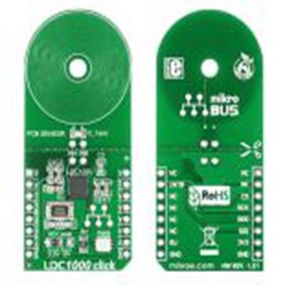 MikroElektronika,MIKROE-1583,MikroElektronika  LDC 1000 点阵 MikroBus Click 板, 电感式传感器