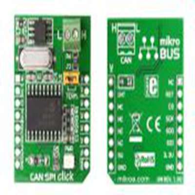 MikroElektronika,MIKROE-986,MikroElektronika  CAN 总线 评估套件, CAN SPI Click 3.3V 板, SN65HVD230芯片, MIKRO