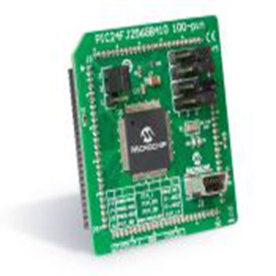 Microchip,MA240038,Microchip  PIC 评估测试板, MCU 模块, PIC24F处理器, PIC内核 MA240038, PIC24FJ256GB410 PIM