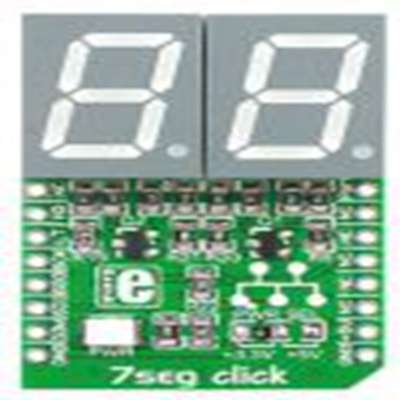 MikroElektronika,MIKROE-1201,MikroElektronika  LED, MIKROE-1201 附加板, 7-Seg Click 74HC595 IC