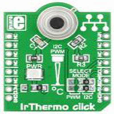 MikroElektronika,MIKROE-1362,MikroElektronika  IrThermo 点阵 附加板, 温度传感器, 用于MikroBUS