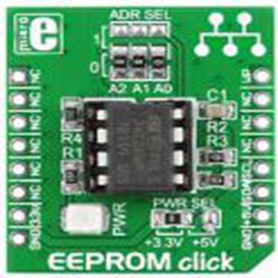 MikroElektronika,MIKROE-1200,MikroElektronika  EEPROM Click MIKROE-1200 附加板 EEPROM, 用于mikroBUS