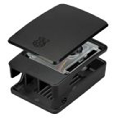 Raspberry Pi,Pi 5 Case (B/G),Raspberry Pi 树莓派外壳, ABS制主体, 黑色, 用于Raspberry Pi 5