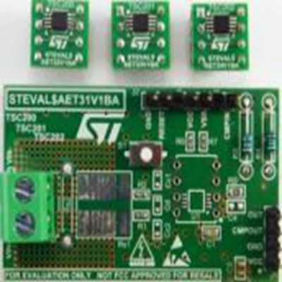 STMicroelectronics,STEVAL-AETKT3V1,STMicroelectronics  评估套件, STEVAL-AETKT3V1, 高电压电流感应放大器（带比较器）评估套件, 