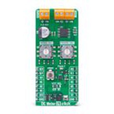 MikroElektronika,MIKROE-6506,MikroElektronika  DC 电机 28 点阵 - FNG 附加板, 传感器附加板, Single-Channel H-Bridg