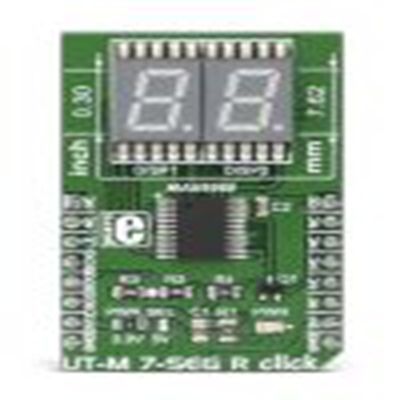 MikroElektronika,MIKROE-2746,MikroElektronika, MIKROE-2746 7 段显示屏 MikroBus Click 板 显示电路板, UT-M 7段 R 