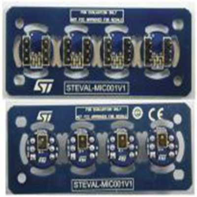 STMicroelectronics,STEVAL-MIC001V1,STMicroelectronics  基于 MP34DT05-A 数字 MEMS 的传声器耦合板 子板, MP34DT05-A,