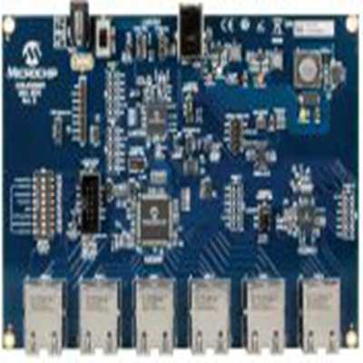 Microchip,EVB-KSZ9897-1,Microchip  KSZ9897 开关 评估测试板, 千兆以太网交换机, KSZ9031RNX, LAN7801, KSZ9897R芯片 460 M