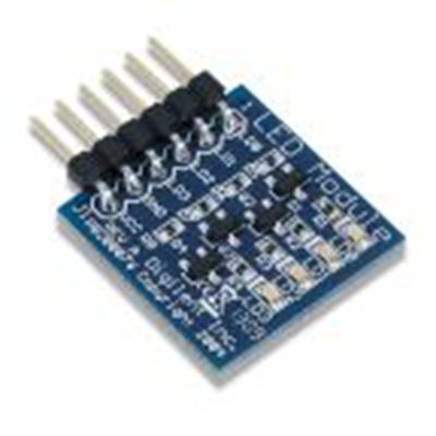 Digilent,410-076,Digilent  LED, 410-076, Pmod LED：四个高亮度发光二极管