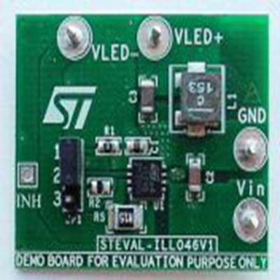 STMicroelectronics,STEVAL-ILL046V1,STMicroelectronics  LED驱动器, STEVAL-ILL046V1 评估测试板, STEVAL, 用于LED 