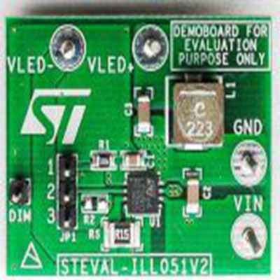 STMicroelectronics,STEVAL-ILL051V2,STMicroelectronics  LED驱动器, STEVAL-ILL051V2 评估测试板, STEVAL, 用于LED 