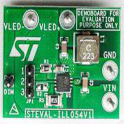 STMicroelectronics,STEVAL-ILL054V1,STMicroelectronics  LED驱动器, STEVAL-ILL054V1 评估测试板, STEVAL, 用于调光 l