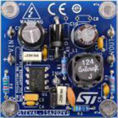 STMicroelectronics,STEVAL-ISA202V1,STMicroelectronics  评估测试板, 降压开关稳压器 评估测试板, L4971芯片, 用于开发异步降压电源开关稳压