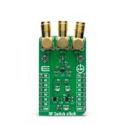 MikroElektronika,MIKROE-4168,MikroElektronika  射频开关 Click 适配器板, 砷化镓集成电路, MASWSS0115芯片, 用于不适用 3 GHz, 