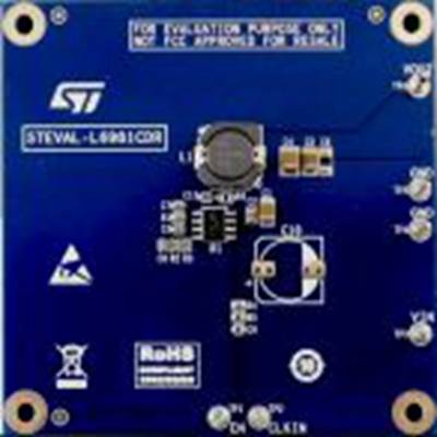 STMicroelectronics,STEVAL-L6981CDR,STMicroelectronics  STEVAL-L6981CDR, 降压稳压器 评估测试板, L6981芯片, 用于开发电动