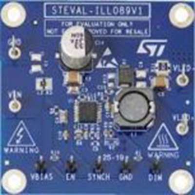 STMicroelectronics,STEVAL-ILL089V1,STMicroelectronics  LED驱动器, STEVAL-ILL089V1 评估测试板, 基于ALED6000汽车级调