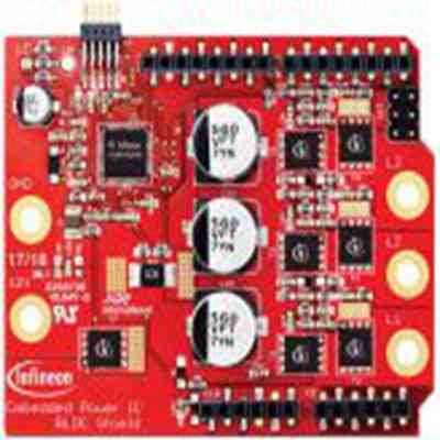 Infineon,BLDCSHIELDTLE9879TOBO1,Infineon  BLDC Shield_TLE9879, 电机驱动器 评估测试板, TLE9879QXA40芯片, 用于开发汽车， 