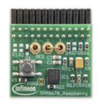 Infineon,IRIDIUMSLM9670TPM20TOBO1,Infineon 树莓派附加组件, IRIDIUM SLM 9670 TPM2.0 LINUX
