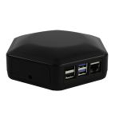 CAMDENBOSS,CBHEX1-ROCKX-BK,CAMDENBOSS ROCK SBC 外壳, 用于ROCK 4C+ 和 ROCK 5A 单板计算机, ABS制, 黑色