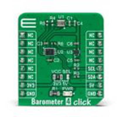 MikroElektronika,MIKROE-4868,MikroElektronika  气压计4点阵 附加板, ICP-10111芯片, 用于MikroBUS