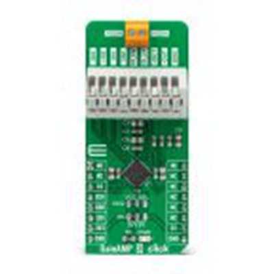 MikroElektronika,MIKROE-4800,MikroElektronika  附加板, MIKROE-4800, GainAMP 3点阵, 模拟可编程增益放大器, 用于mikroBUS